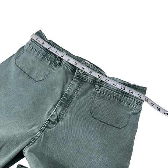Unpublished Gemma Seawater Wide Leg Jeans 32 Green Cotton/Spandex Womens Casual - Picture 5 of 12
